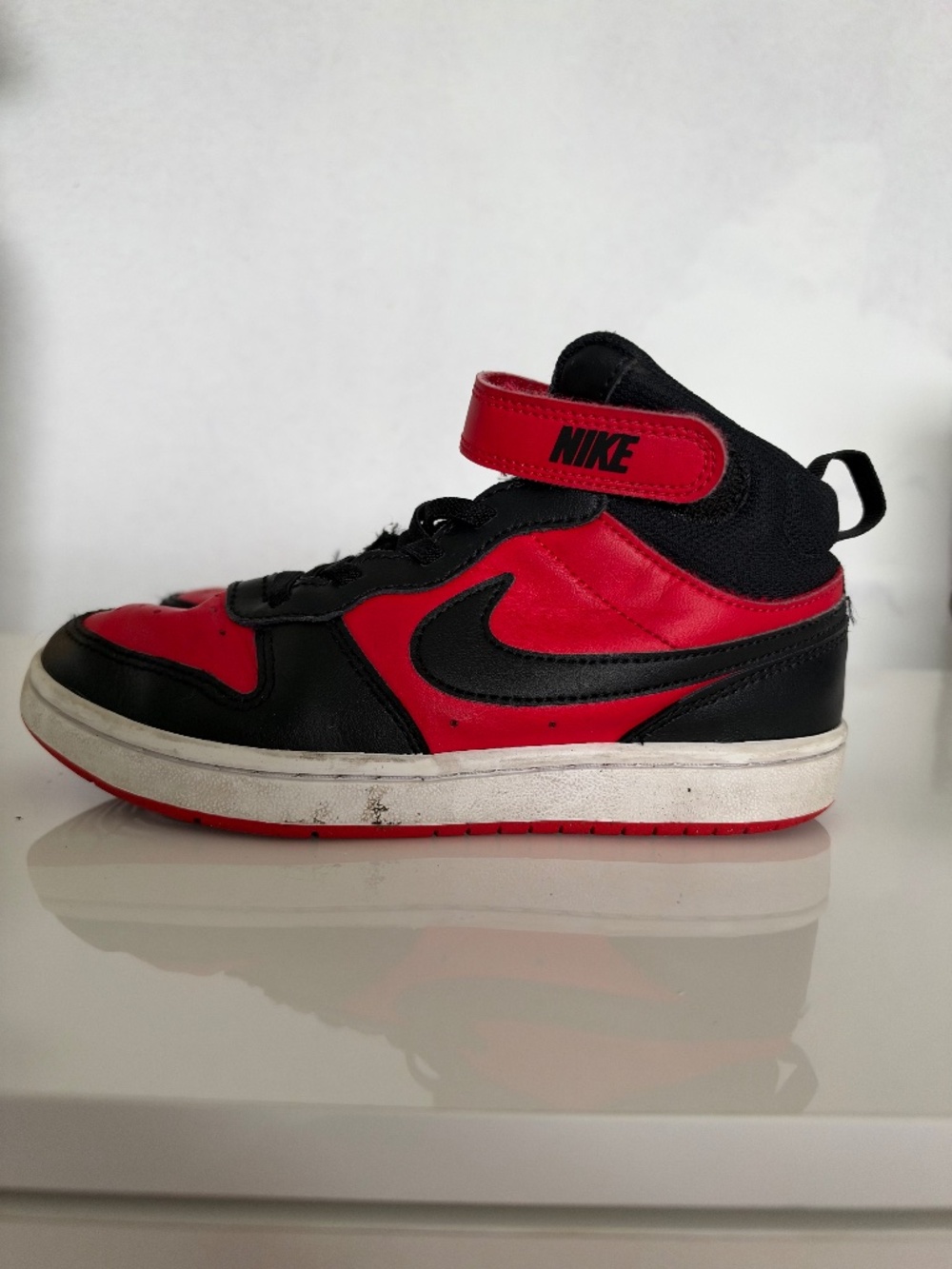 Nike Dunk High Red Black – Big Kids Size 1.5Y